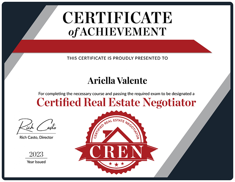 Certificate of CREN